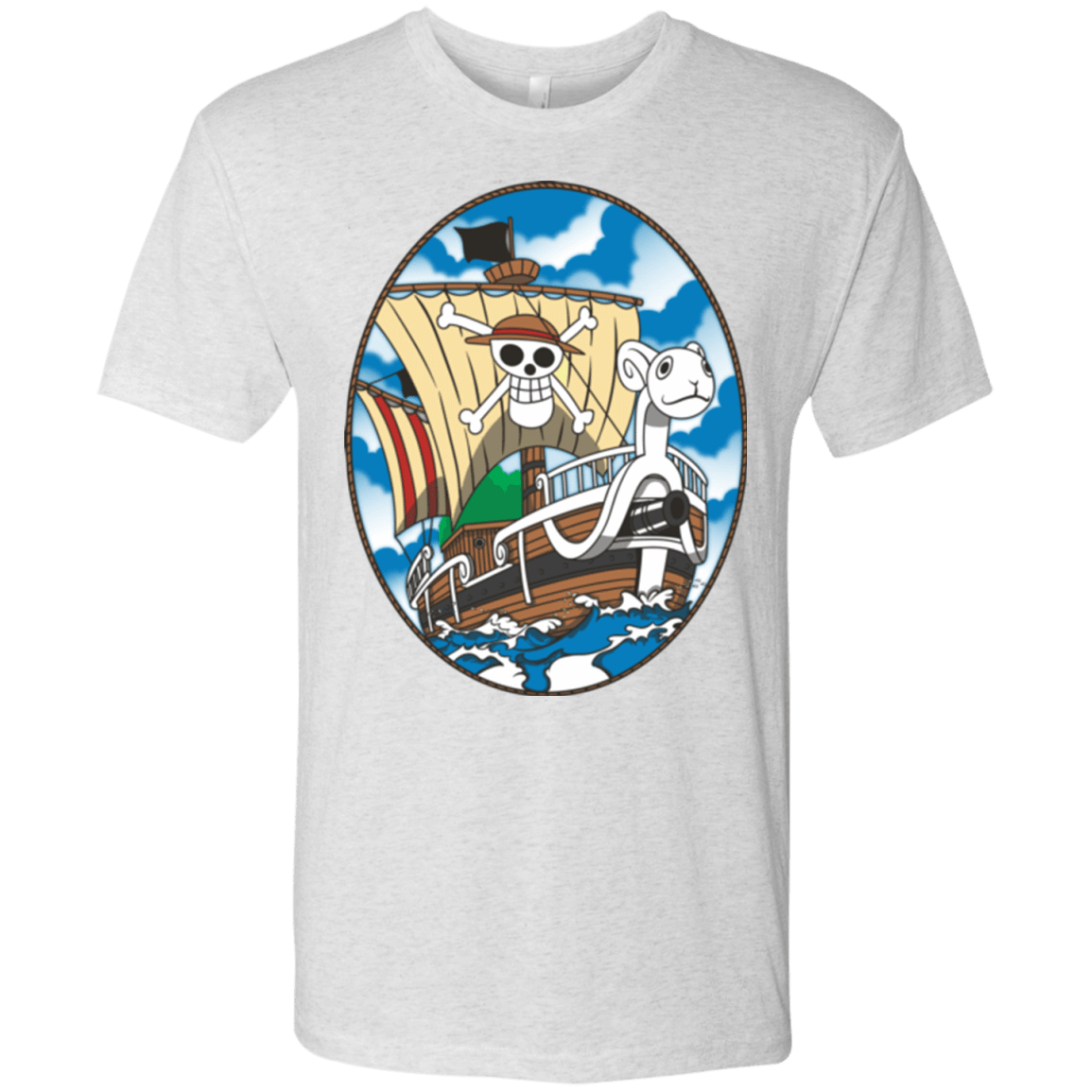T-Shirts Heather White / Small Going Merry Men's Triblend T-Shirt
