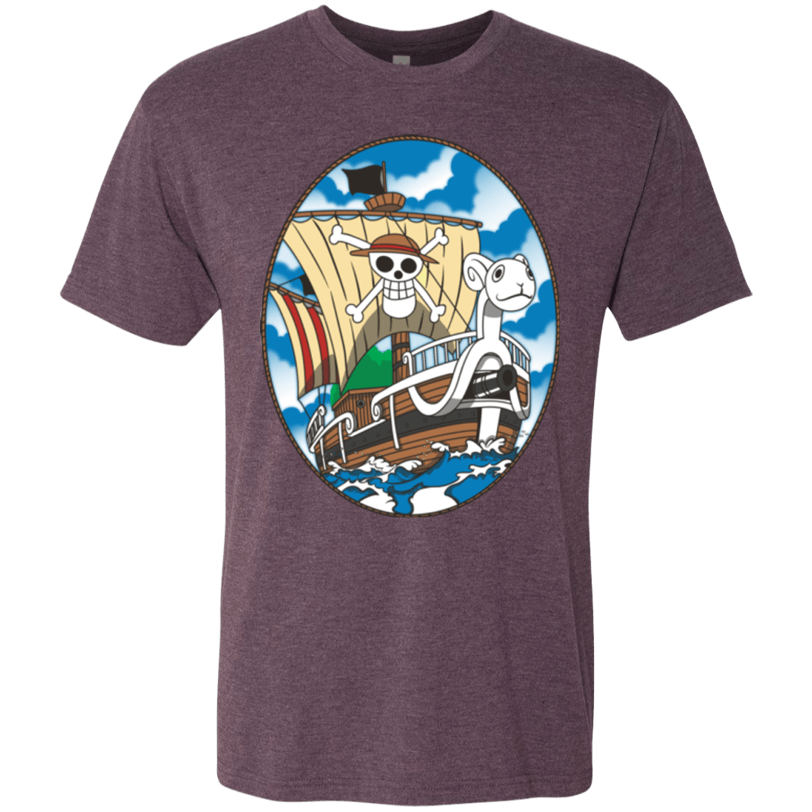 T-Shirts Vintage Purple / Small Going Merry Men's Triblend T-Shirt