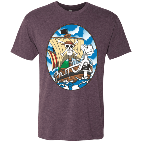 T-Shirts Vintage Purple / Small Going Merry Men's Triblend T-Shirt