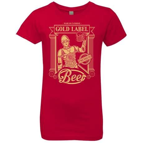 T-Shirts Red / YXS Gold Label Beer Girls Premium T-Shirt