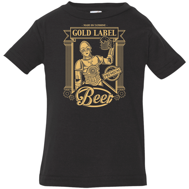 T-Shirts Black / 6 Months Gold Label Beer Infant Premium T-Shirt