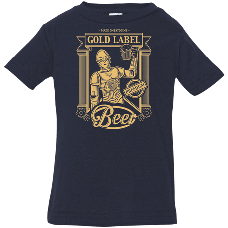 T-Shirts Navy / 6 Months Gold Label Beer Infant Premium T-Shirt
