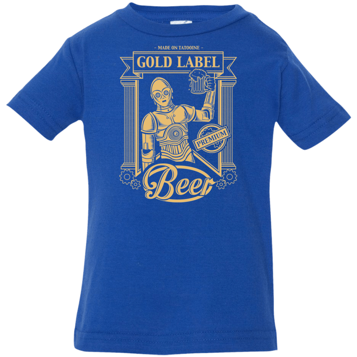 T-Shirts Royal / 6 Months Gold Label Beer Infant Premium T-Shirt