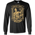 T-Shirts Black / S Gold Label Beer Men's Long Sleeve T-Shirt