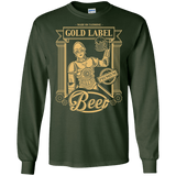 T-Shirts Forest Green / S Gold Label Beer Men's Long Sleeve T-Shirt