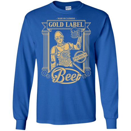 T-Shirts Royal / S Gold Label Beer Men's Long Sleeve T-Shirt