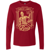 T-Shirts Cardinal / S Gold Label Beer Men's Premium Long Sleeve