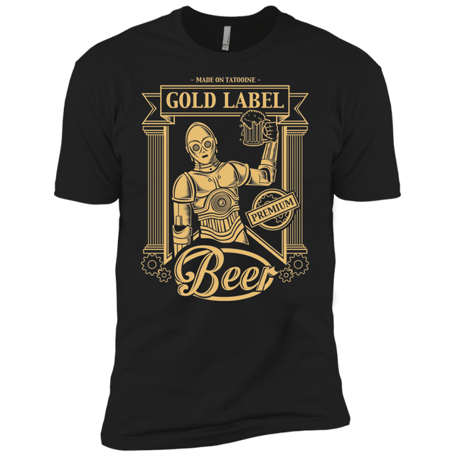 T-Shirts Black / X-Small Gold Label Beer Men's Premium T-Shirt