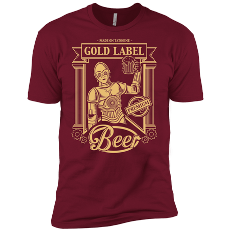 T-Shirts Cardinal / X-Small Gold Label Beer Men's Premium T-Shirt