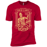 T-Shirts Red / X-Small Gold Label Beer Men's Premium T-Shirt