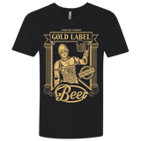 T-Shirts Black / X-Small Gold Label Beer Men's Premium V-Neck