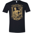 T-Shirts Black / X-Small Gold Label Beer Men's Semi-Fitted Softstyle