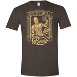 T-Shirts Dark Chocolate / S Gold Label Beer Men's Semi-Fitted Softstyle