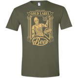 T-Shirts Military Green / S Gold Label Beer Men's Semi-Fitted Softstyle