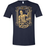 T-Shirts Navy / X-Small Gold Label Beer Men's Semi-Fitted Softstyle