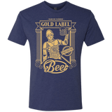 T-Shirts Vintage Navy / S Gold Label Beer Men's Triblend T-Shirt