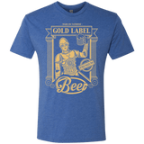 T-Shirts Vintage Royal / S Gold Label Beer Men's Triblend T-Shirt