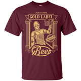 T-Shirts Maroon / S Gold Label Beer T-Shirt
