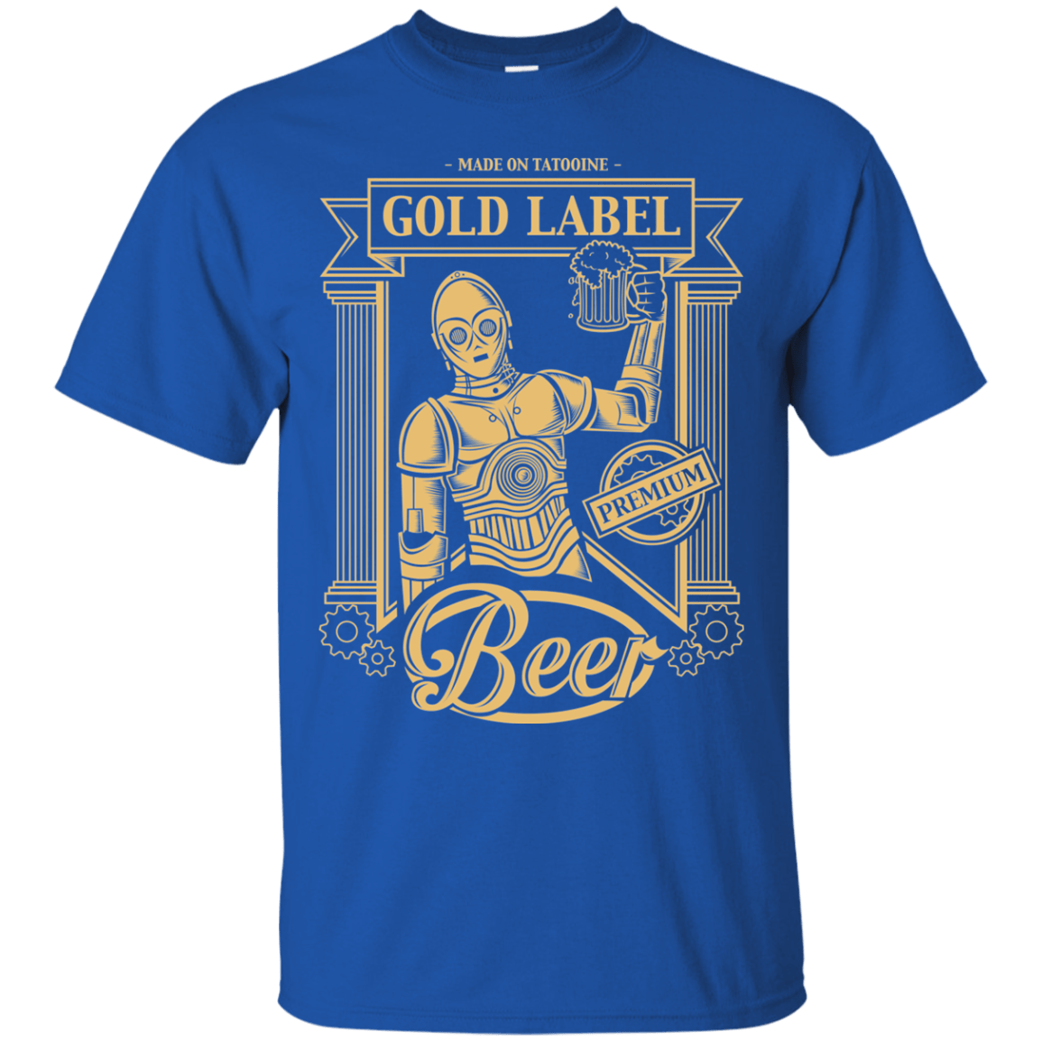 T-Shirts Royal / S Gold Label Beer T-Shirt