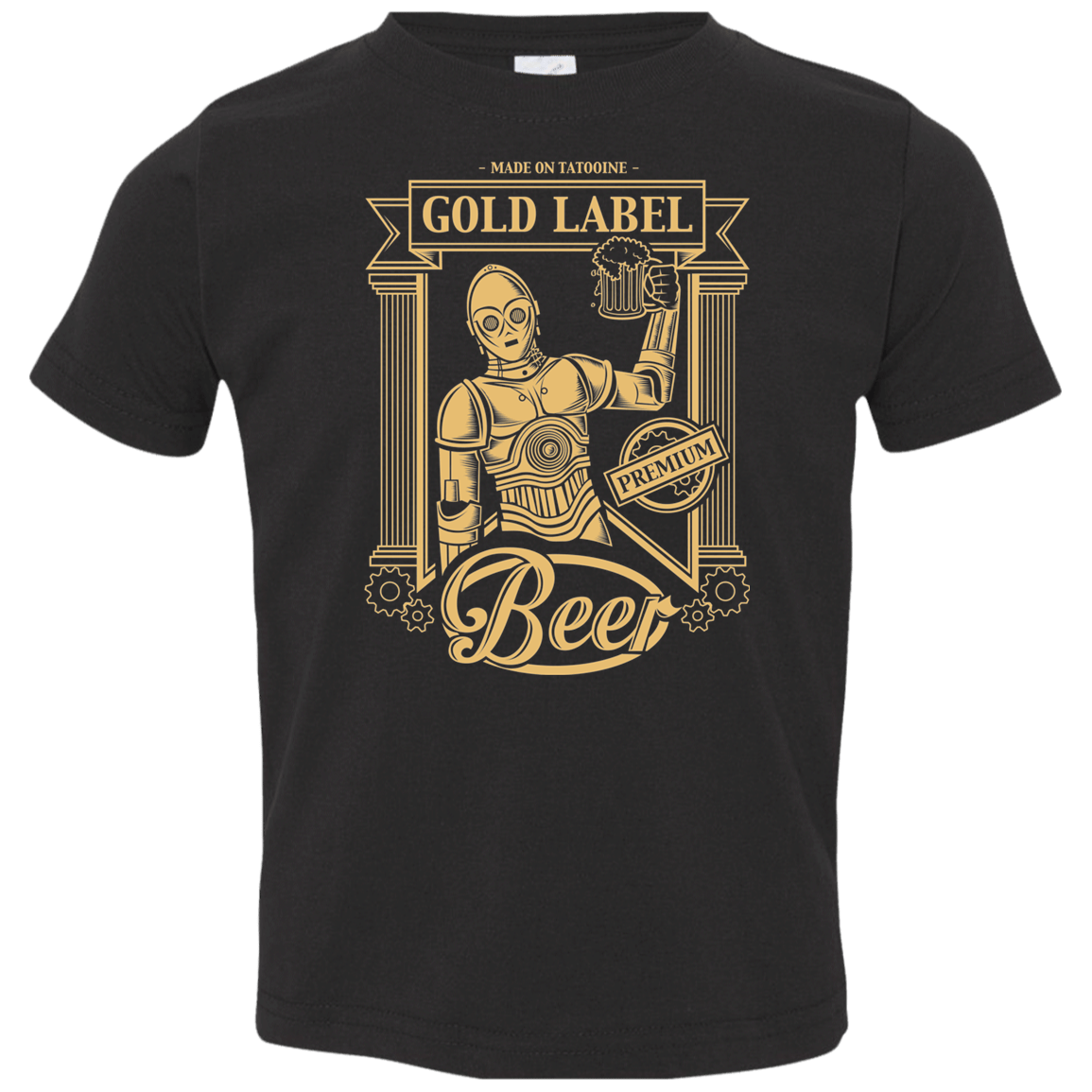 T-Shirts Black / 2T Gold Label Beer Toddler Premium T-Shirt