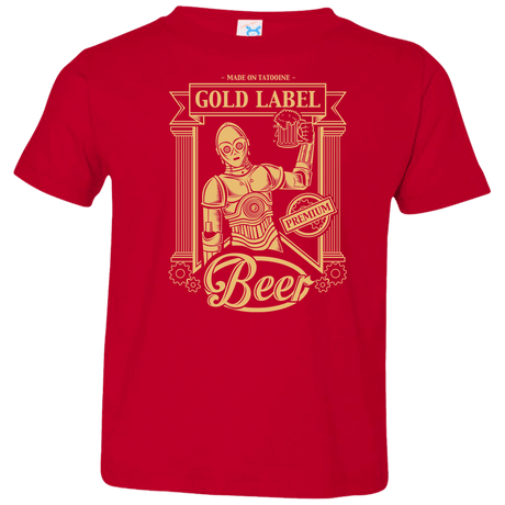 T-Shirts Red / 2T Gold Label Beer Toddler Premium T-Shirt