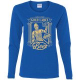 T-Shirts Royal / S Gold Label Beer Women's Long Sleeve T-Shirt