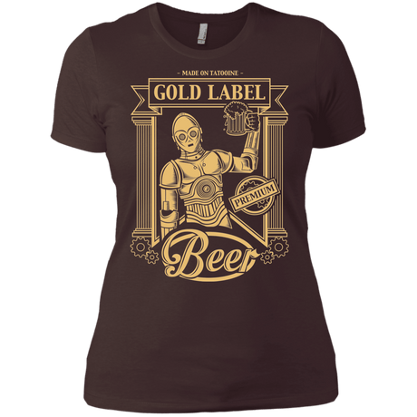 T-Shirts Dark Chocolate / X-Small Gold Label Beer Women's Premium T-Shirt