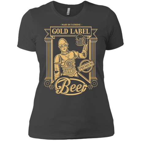 T-Shirts Heavy Metal / X-Small Gold Label Beer Women's Premium T-Shirt