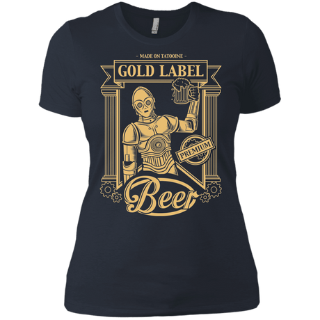 T-Shirts Indigo / X-Small Gold Label Beer Women's Premium T-Shirt