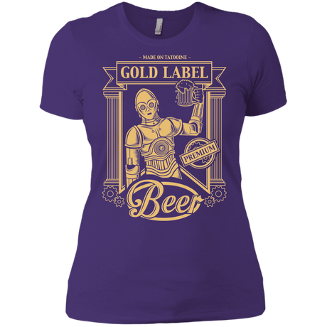 T-Shirts Purple Rush/ / X-Small Gold Label Beer Women's Premium T-Shirt