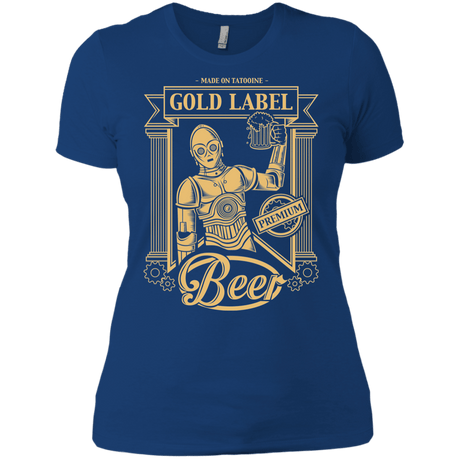 T-Shirts Royal / X-Small Gold Label Beer Women's Premium T-Shirt