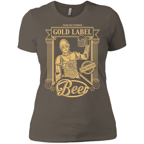 T-Shirts Warm Grey / X-Small Gold Label Beer Women's Premium T-Shirt