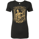 T-Shirts Vintage Black / S Gold Label Beer Women's Triblend T-Shirt