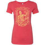 T-Shirts Vintage Red / S Gold Label Beer Women's Triblend T-Shirt