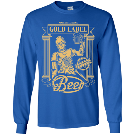 T-Shirts Royal / YS Gold Label Beer Youth Long Sleeve T-Shirt