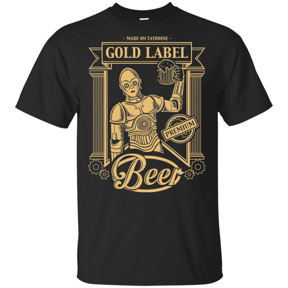 T-Shirts Black / YXS Gold Label Beer Youth T-Shirt