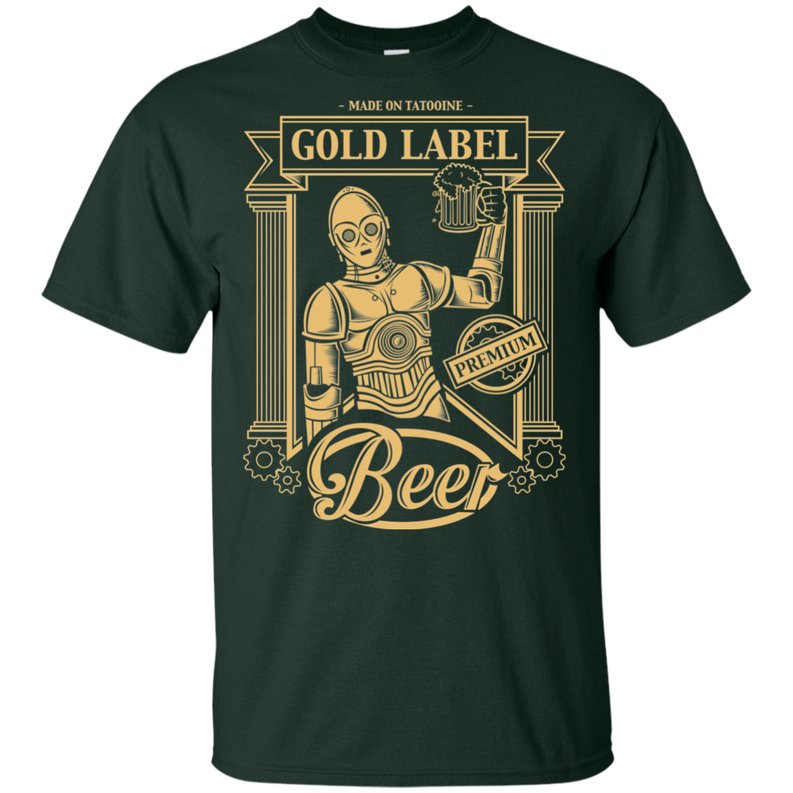 T-Shirts Forest / YXS Gold Label Beer Youth T-Shirt