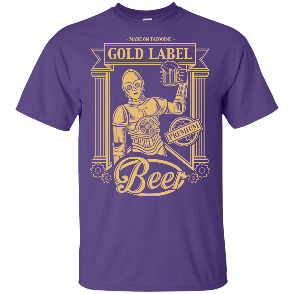 T-Shirts Purple / YXS Gold Label Beer Youth T-Shirt