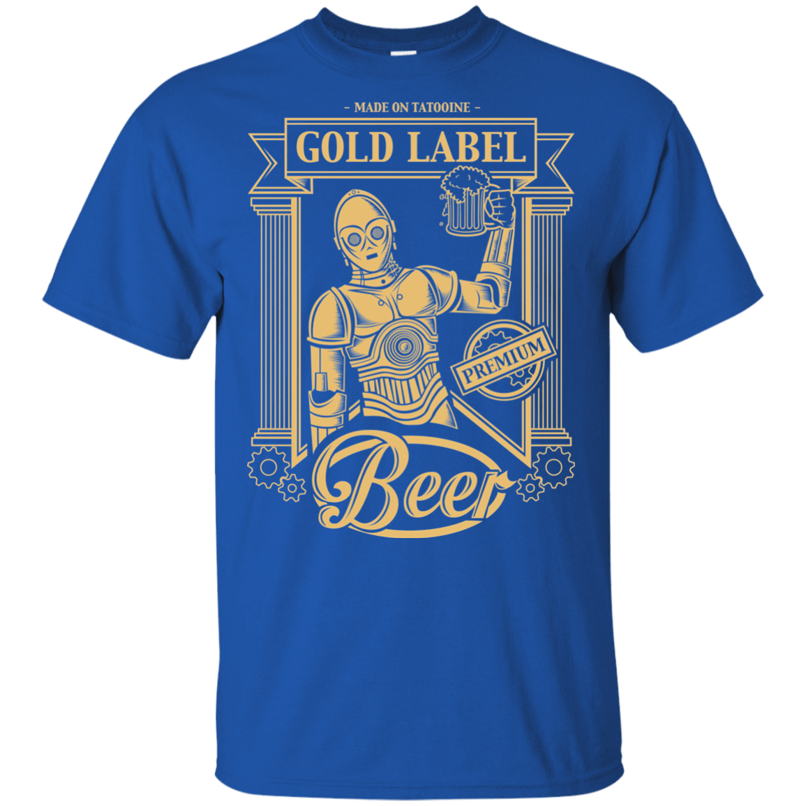 T-Shirts Royal / YXS Gold Label Beer Youth T-Shirt