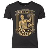 T-Shirts Vintage Black / YXS Gold Label Beer Youth Triblend T-Shirt