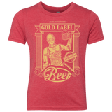T-Shirts Vintage Red / YXS Gold Label Beer Youth Triblend T-Shirt