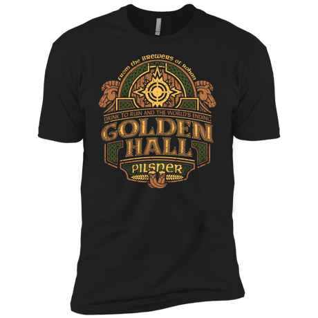 T-Shirts Black / X-Small Golden Hall Pilsner Men's Premium T-Shirt