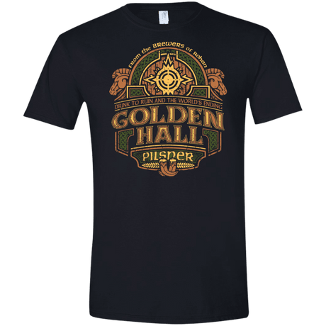 T-Shirts Black / X-Small Golden Hall Pilsner Men's Semi-Fitted Softstyle