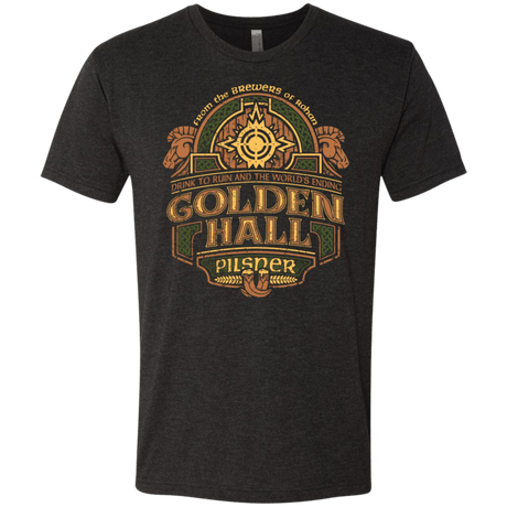 T-Shirts Vintage Black / S Golden Hall Pilsner Men's Triblend T-Shirt