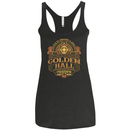 T-Shirts Vintage Black / X-Small Golden Hall Pilsner Women's Triblend Racerback Tank