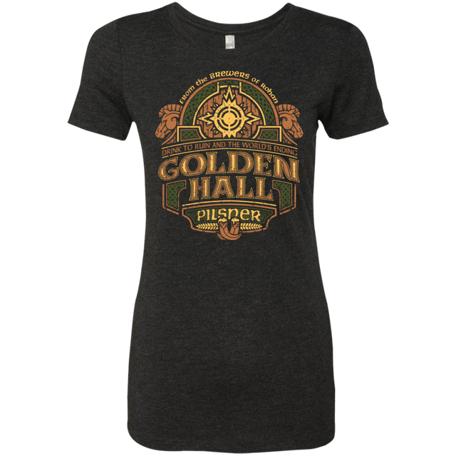 T-Shirts Vintage Black / S Golden Hall Pilsner Women's Triblend T-Shirt