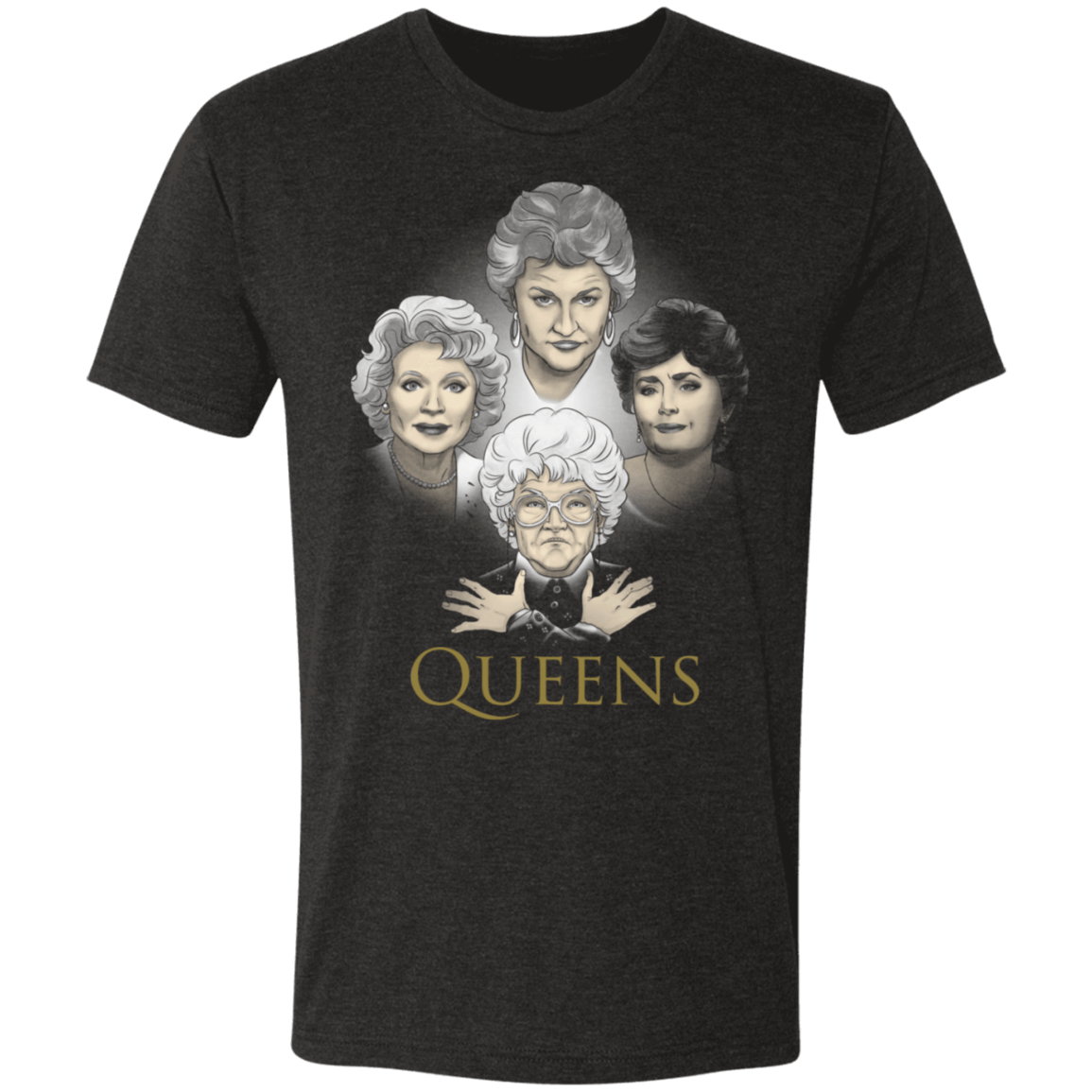 T-Shirts Vintage Black / S Golden Queens Men's Triblend T-Shirt