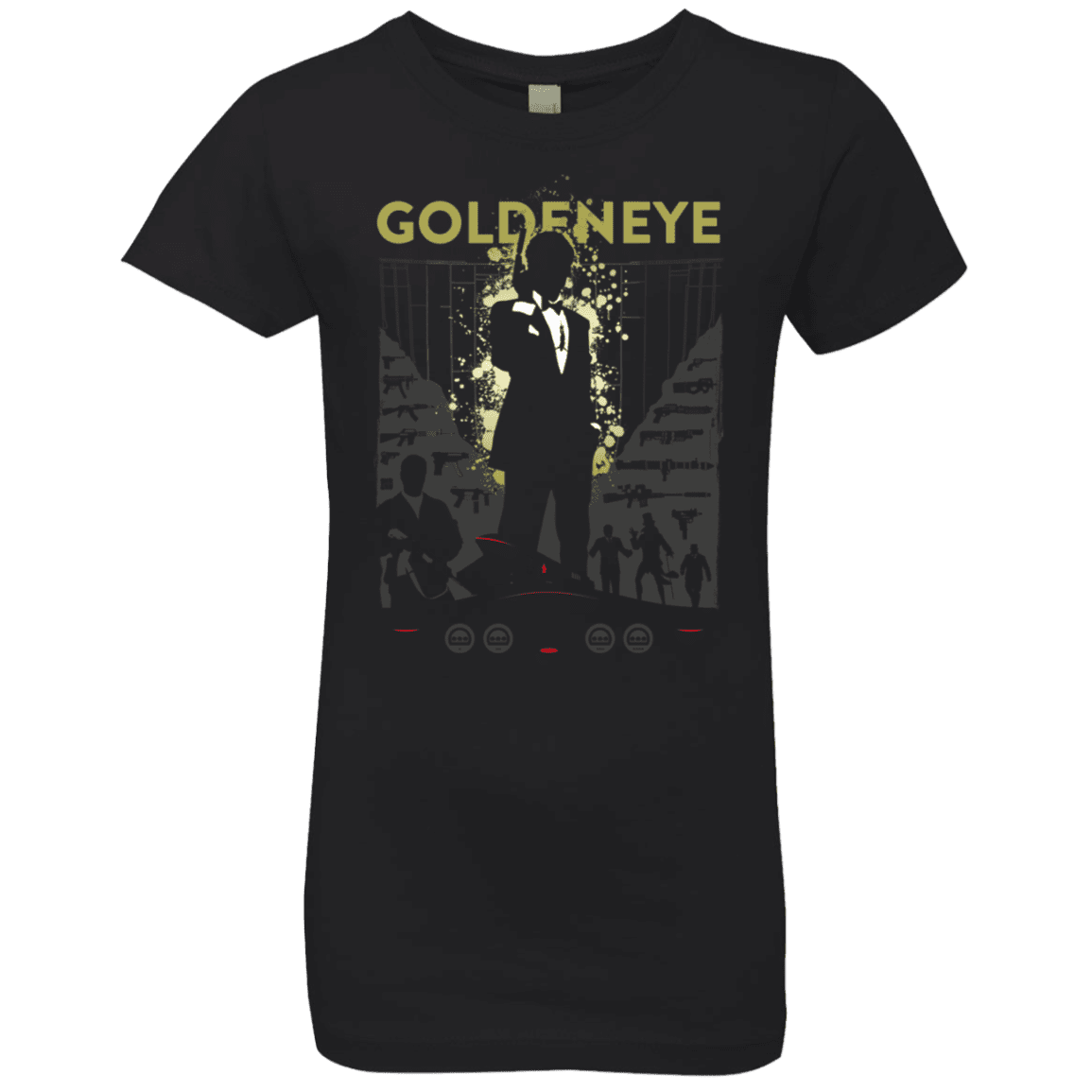 T-Shirts Black / YXS Goldeneye Girls Premium T-Shirt