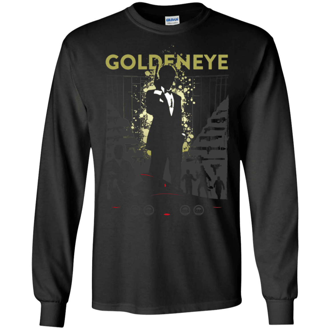 T-Shirts Black / S Goldeneye Men's Long Sleeve T-Shirt