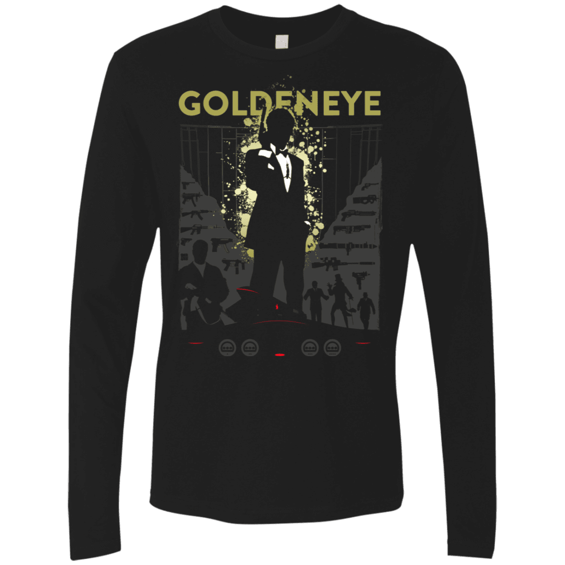 T-Shirts Black / S Goldeneye Men's Premium Long Sleeve